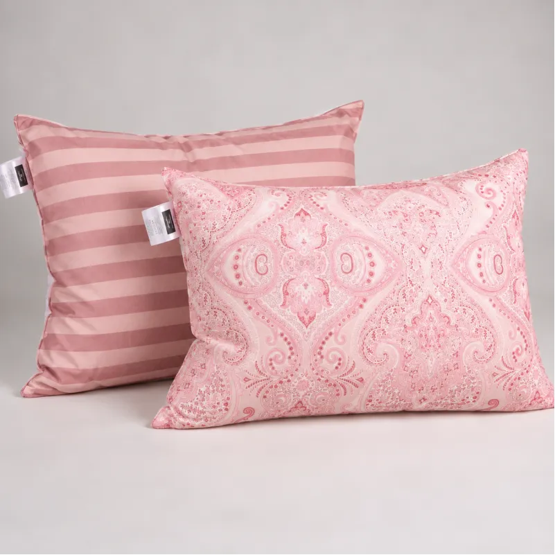 Набір подушок №325 Сolor Fun Line 17-0770 Powder Paisley White Silk (середні)