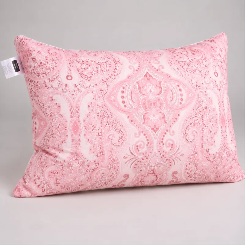 Набір подушок №325 Сolor Fun Line 17-0770 Powder Paisley White Silk (середні) - 2