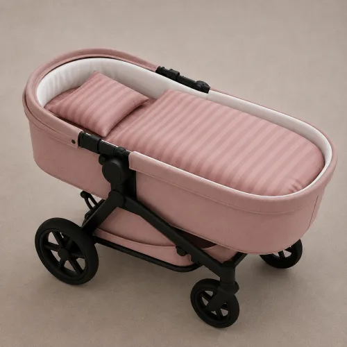 Комплект постельного белья в коляску 60*80 17-0773 Nude stripes - 1