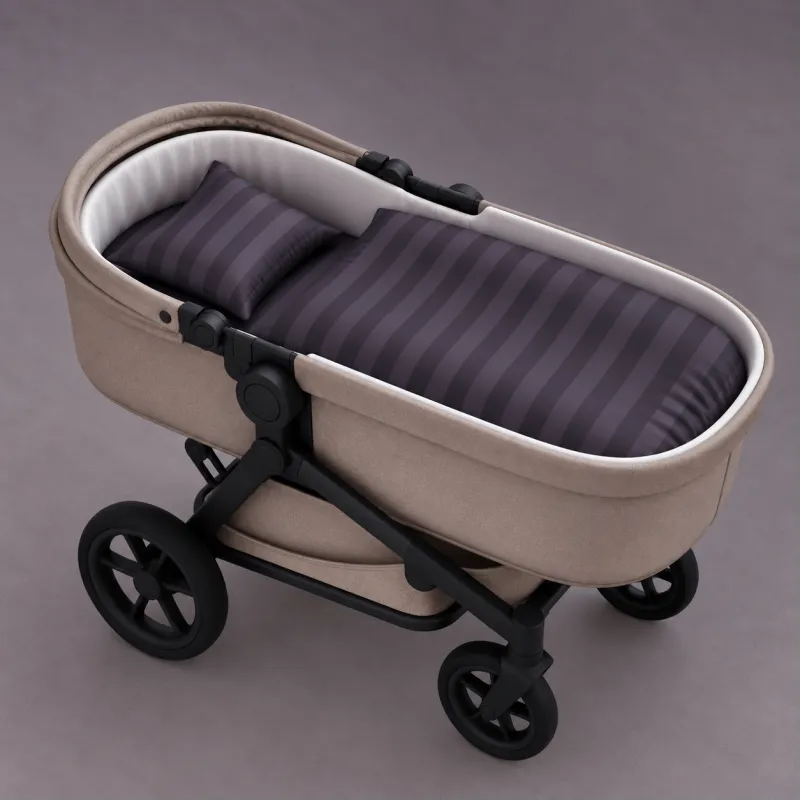 Комплект постельного белья в коляску 60*80 Satin Jacquard "Graphite"