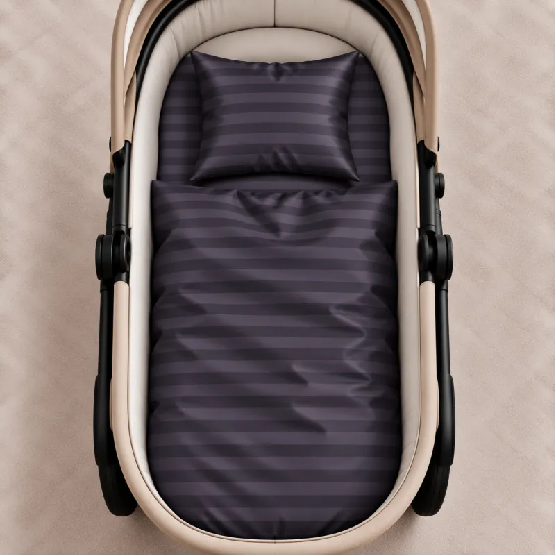 Комплект постельного белья в коляску 60*80 Satin Jacquard "Graphite" - 1