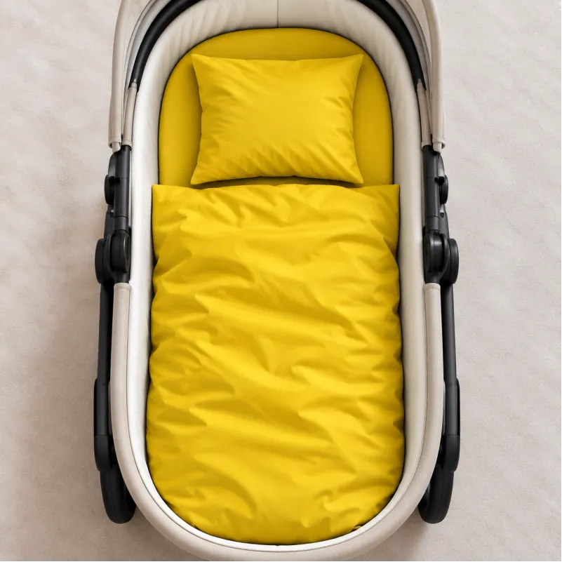 Комплект постельного белья в коляску 60*80 Satin Light Pro 10-002 Yellow - 1