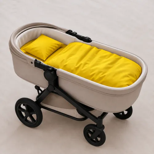 Комплект постельного белья в коляску 60*80 Satin Light Pro 10-002 Yellow - 1