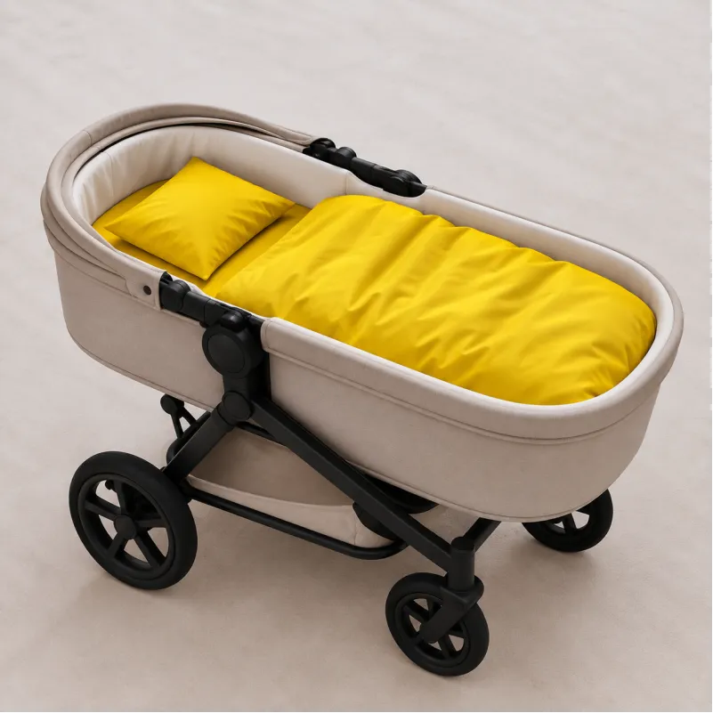 Комплект постельного белья в коляску 60*80 Satin Light Pro 10-002 Yellow