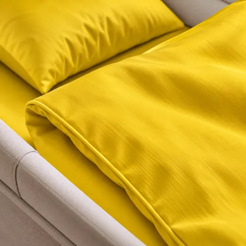 Комплект постельного белья в коляску 60*80 Satin Light Pro 10-002 Yellow - 4
