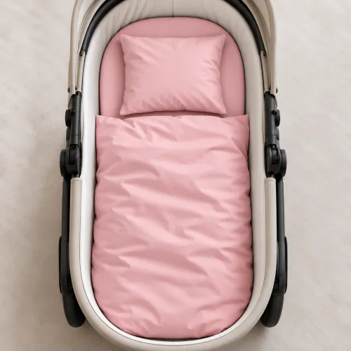 Комплект постельного белья в коляску 60*80 Satin Light Pro 10-003 Pink - 2