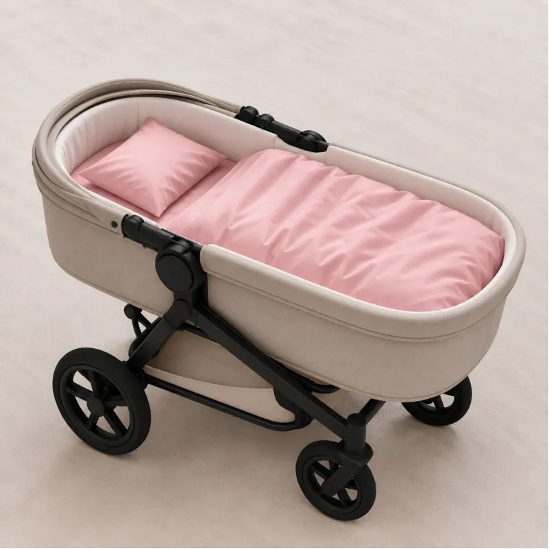 Комплект постельного белья в коляску 60*80 Satin Light Pro 10-003 Pink