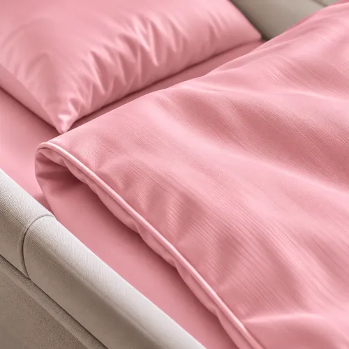 Комплект постельного белья в коляску 60*80 Satin Light Pro 10-003 Pink - 4