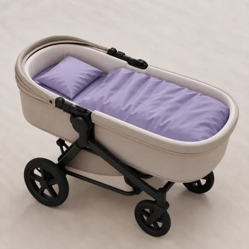 Комплект постельного белья в коляску 60*80 Satin Light Pro 10-004 Gray - 1