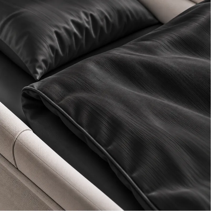 Комплект постельного белья в коляску 60*80 Satin Light Pro 10-005 Dark Gray - 2