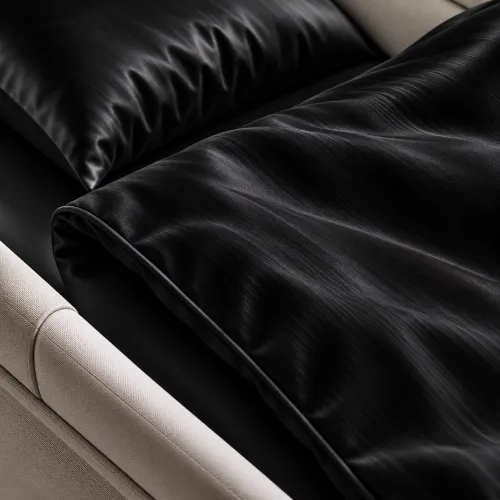 Комплект постельного белья в коляску 60*80 Satin Light Pro 10-006 Black - 4