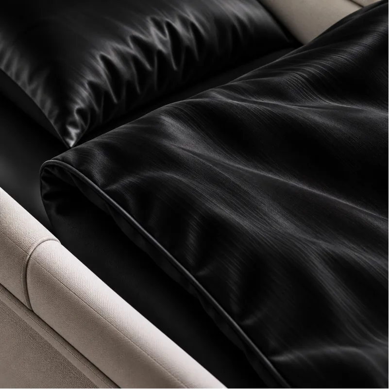 Комплект постельного белья в коляску 60*80 Satin Light Pro 10-006 Black - 3
