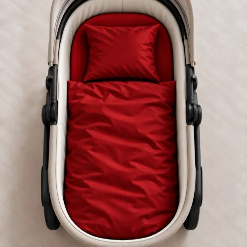 Комплект постельного белья в коляску 60*80 Satin Light Pro 10-007 Red - 2