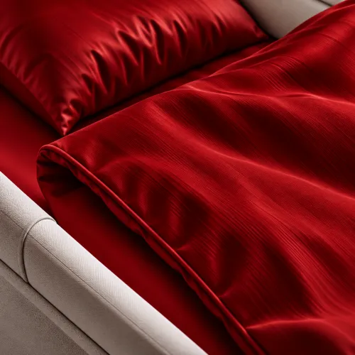 Комплект постельного белья в коляску 60*80 Satin Light Pro 10-007 Red - 3