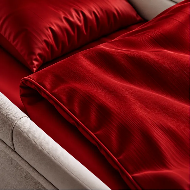 Комплект постельного белья в коляску 60*80 Satin Light Pro 10-007 Red - 2