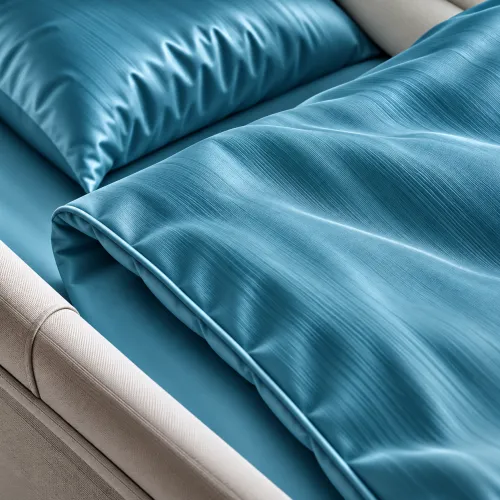 Комплект постельного белья в коляску 60*80 Satin Light Pro 10-008 Blue - 4