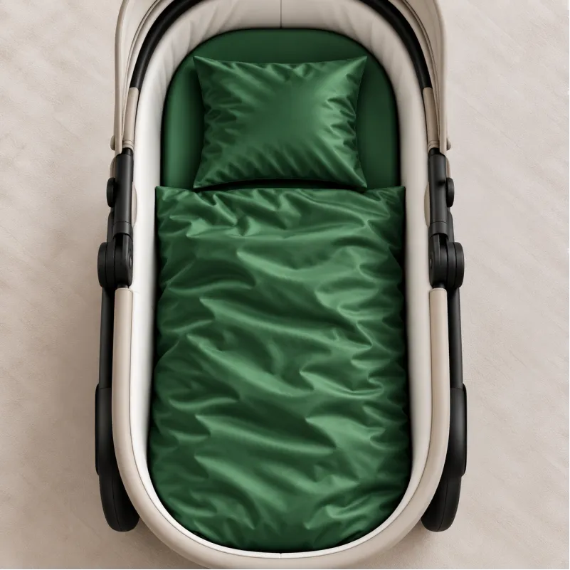 Комплект постельного белья в коляску 60*80 Satin Light Pro 10-009 Green - 1