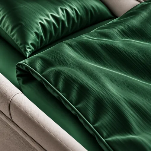 Комплект постельного белья в коляску 60*80 Satin Light Pro 10-009 Green - 3