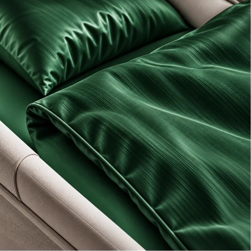 Комплект постельного белья в коляску 60*80 Satin Light Pro 10-009 Green - 2