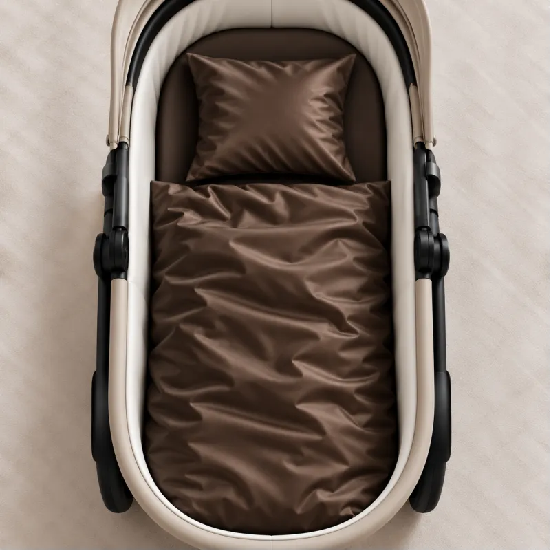 Комплект постельного белья в коляску 60*80 Satin Light Pro 10-010 Brown - 1