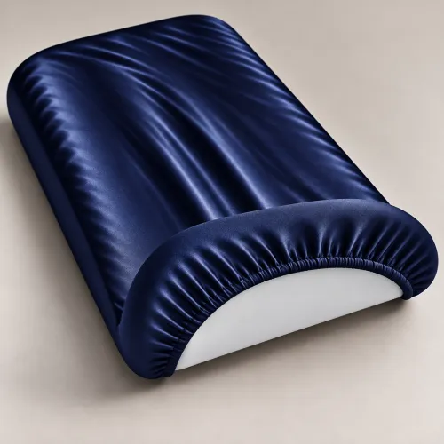 Комплект постельного белья в коляску 60*80 Satin Light Pro 10-011 Dark Blue - 4