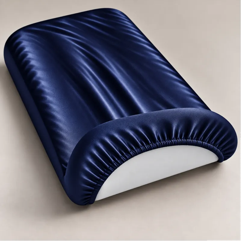 Комплект постельного белья в коляску 60*80 Satin Light Pro 10-011 Dark Blue - 3