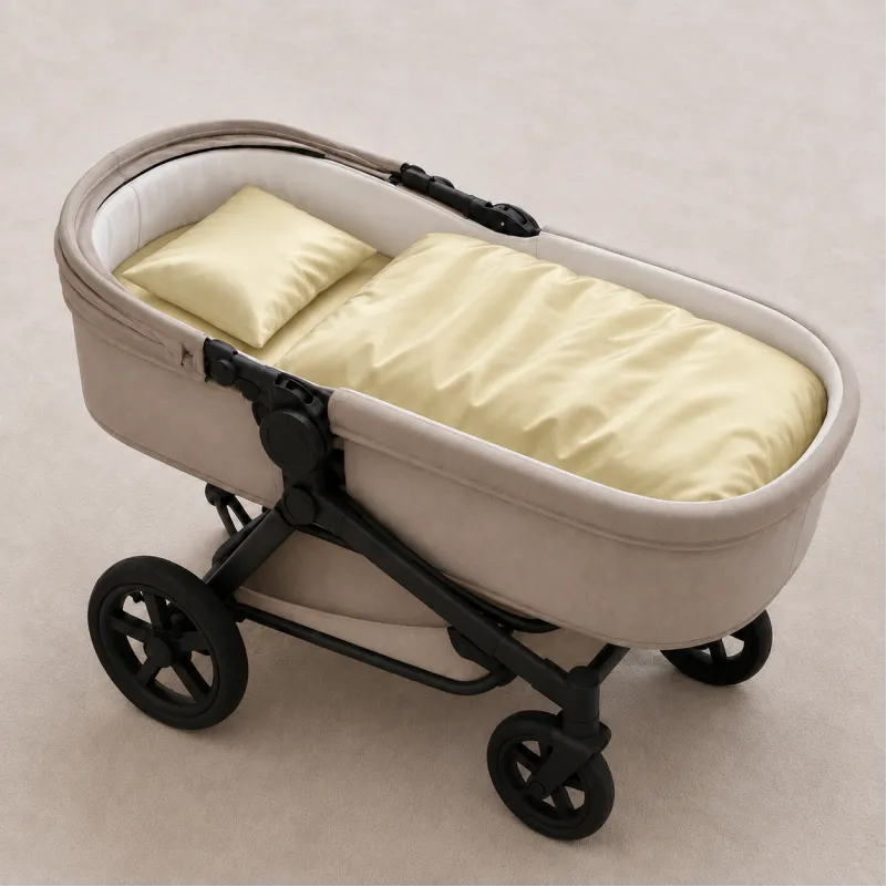 Комплект постельного белья в коляску 60*80 Satin Light Pro 10-014 Soft yellow