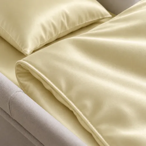Комплект постельного белья в коляску 60*80 Satin Light Pro 10-014 Soft yellow - 4