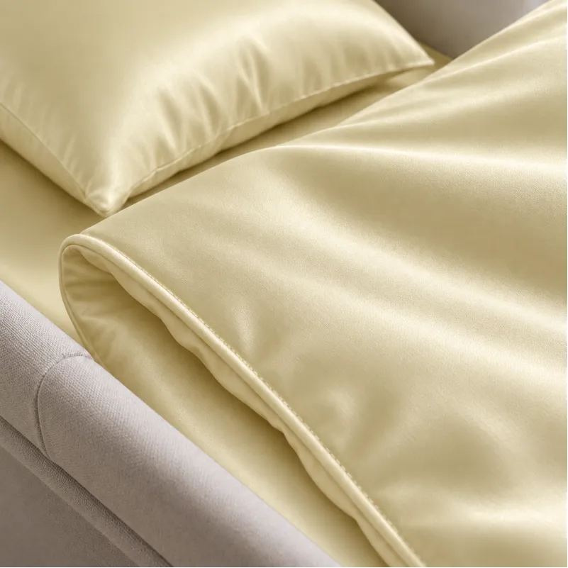 Комплект постельного белья в коляску 60*80 Satin Light Pro 10-014 Soft yellow - 3