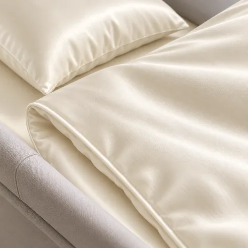 Комплект постельного белья в коляску 60*80 Satin Light Pro 10-016 Creamy - 4