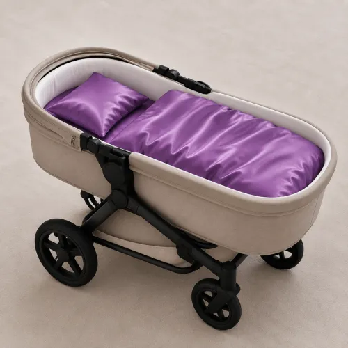 Комплект постельного белья в коляску 60*80 Satin Light Pro 10-018 Lilac - 1