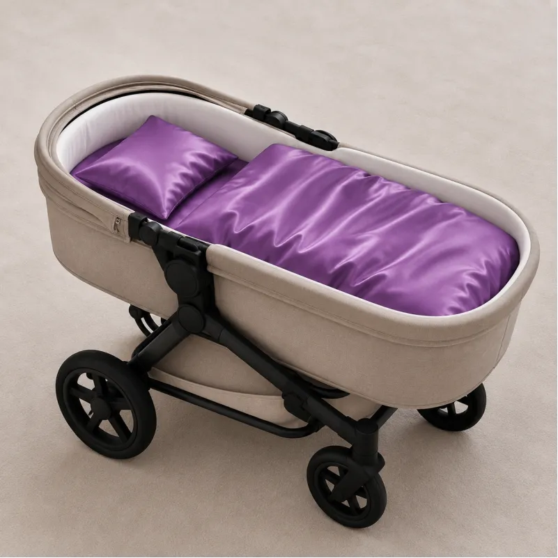 Комплект постельного белья в коляску 60*80 Satin Light Pro 10-018 Lilac