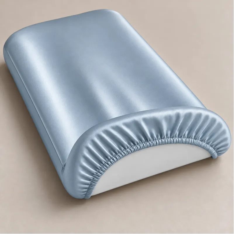 Комплект постельного белья в коляску 60*80 Satin Light Pro 10-019 Gray-blue - 2