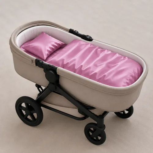 Комплект постельного белья в коляску 60*80 Satin Light Pro 10-020 Dusty pink - 1