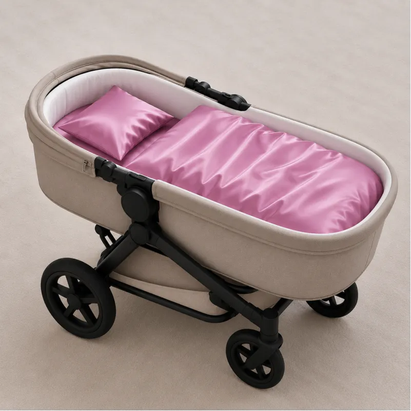 Комплект постельного белья в коляску 60*80 Satin Light Pro 10-020 Dusty pink