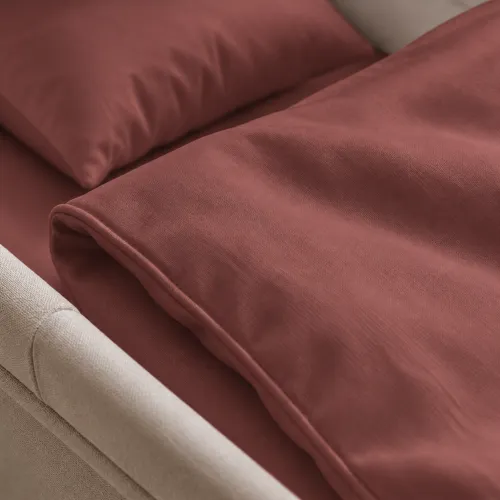 Комплект постельного белья в коляску 60*80 Satin Light Pro 10-021 Brick red - 3