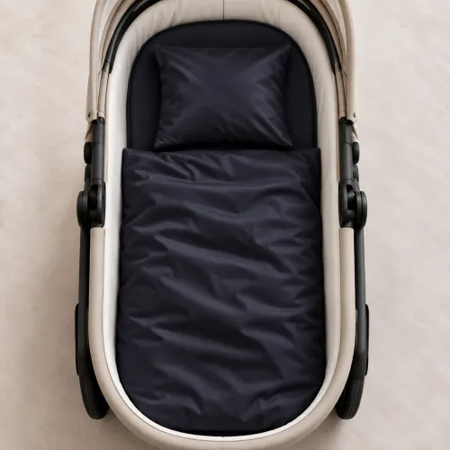 Комплект постельного белья в коляску 60*80 Satin Premium 0055 Black Pearl - 2