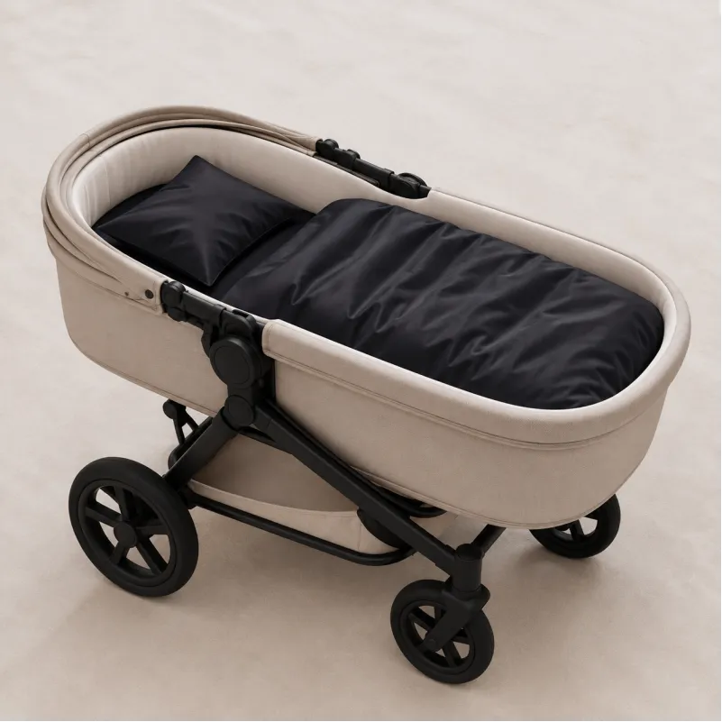 Комплект постельного белья в коляску 60*80 Satin Premium 0055 Black Pearl