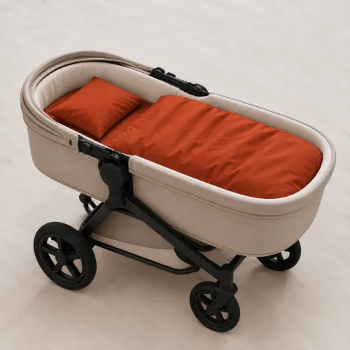 Комплект постельного белья в коляску 60*80 Satin Premium 0081 Terracotta - 1