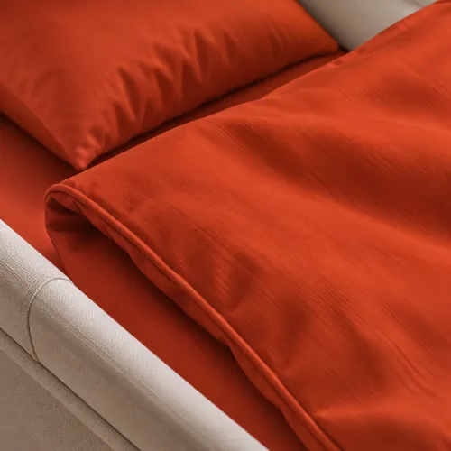 Комплект постельного белья в коляску 60*80 Satin Premium 0081 Terracotta - 4