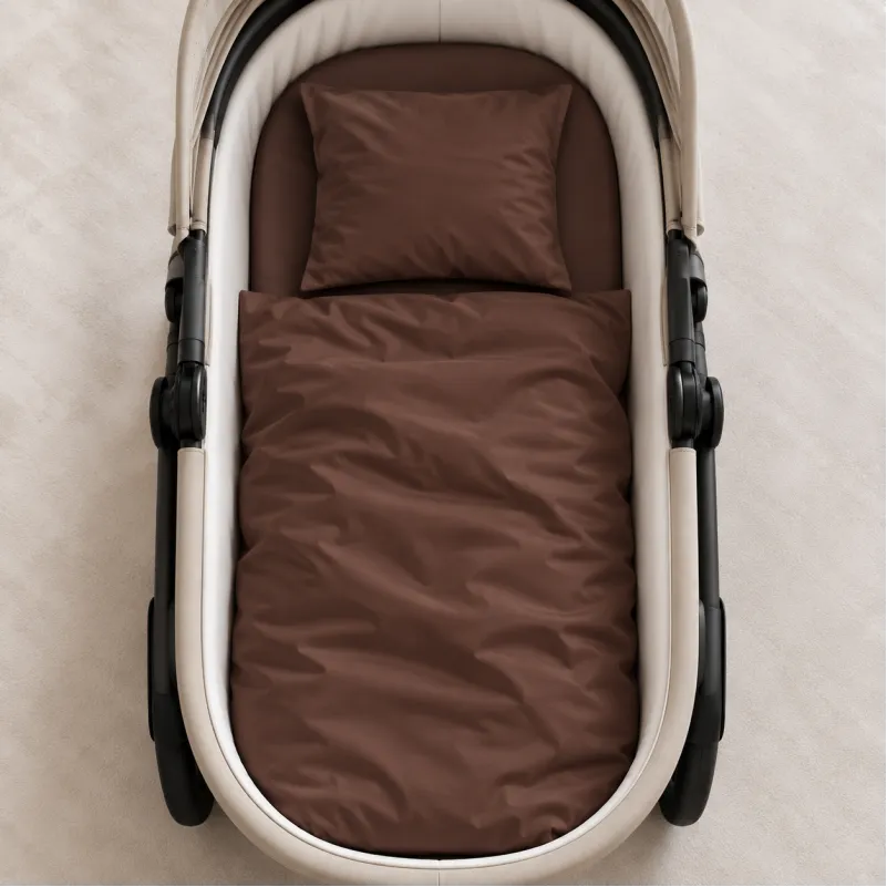 Комплект постельного белья в коляску 60*80 Satin Premium 0211 Cacao - 1