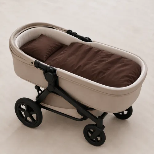 Комплект постельного белья в коляску 60*80 Satin Premium 0211 Cacao - 1