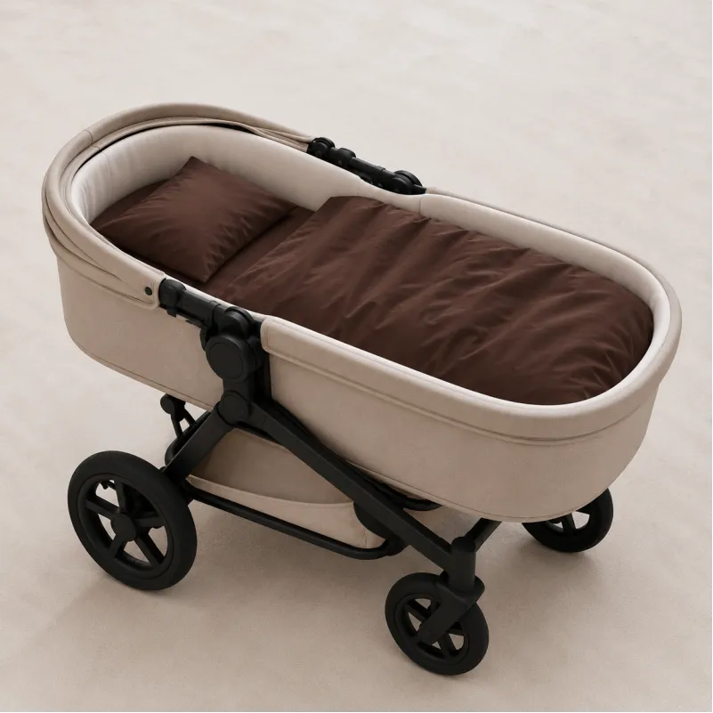 Комплект постельного белья в коляску 60*80 Satin Premium 0211 Cacao