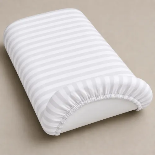Комплект постельного белья в коляску 60*80 Satin Stripe 30-0001 White - 3