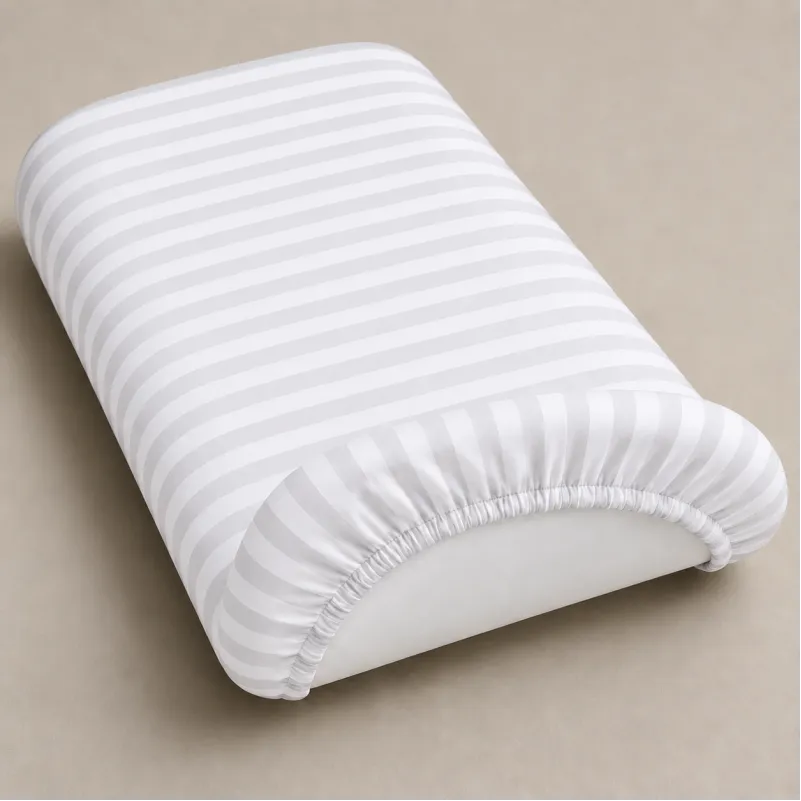 Комплект постельного белья в коляску 60*80 Satin Stripe 30-0001 White - 2