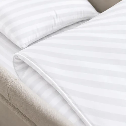 Комплект постельного белья в коляску 60*80 Satin Stripe 30-0001 White - 4