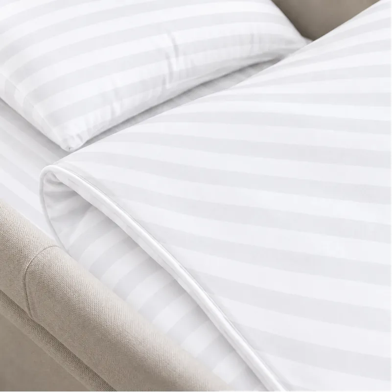 Комплект постельного белья в коляску 60*80 Satin Stripe 30-0001 White - 3