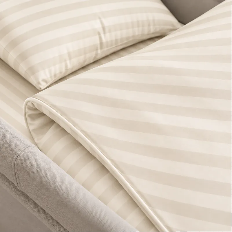 Комплект постельного белья в коляску 60*80 Satin Stripe 30-0002 Soft Yellow - 3