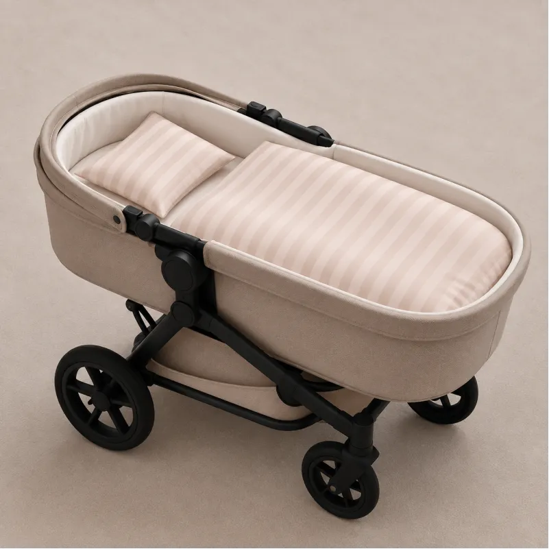 Комплект постельного белья в коляску 60*80 Satin Stripe 30-0004 Cream