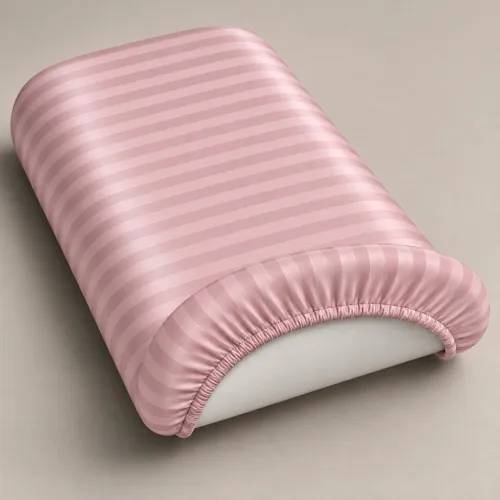 Комплект постельного белья в коляску 60*80 Satin Stripe 30-0007 Pink - 3